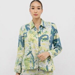 Selene Petite Women's Print Blazer